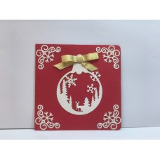 Картичка с орнамент и ъгли