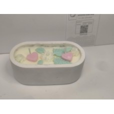 СОЕВА СВЕЩ В ГИПСОКЕРАМИКА-ОВАЛ