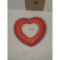 СОЕВА СВЕЩ В ГИПСОКЕРАМИКА-СЪРЦЕ